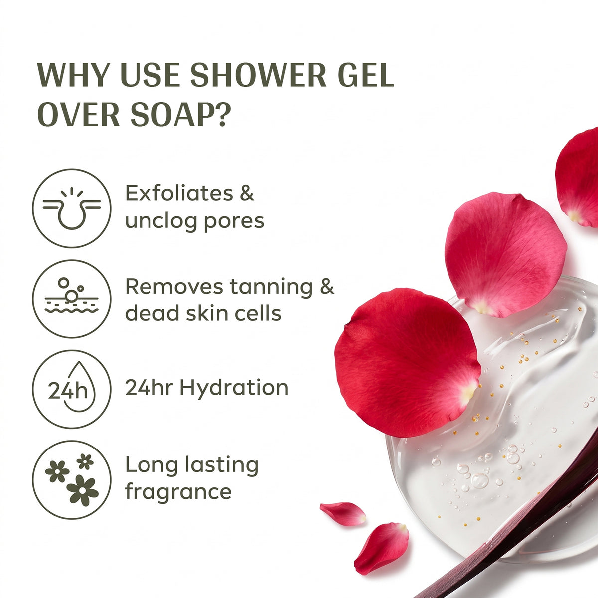 Rose Petals Shower Gel